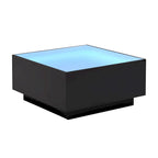 LED Coffee Table with Frosted Tempered Glass Top