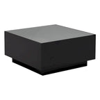 LED Coffee Table with Frosted Tempered Glass Top