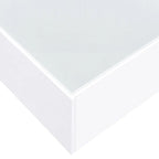 LED Coffee Table with Frosted Tempered Glass Top