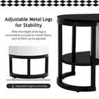 Extendable TV Stand with 3 Drawers and Metal Adjustable Legs (Fits TVs up to 75 Inches)