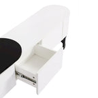 Extendable TV Stand with 3 Drawers and Metal Adjustable Legs (Fits TVs up to 75 Inches)