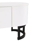 Extendable TV Stand with 3 Drawers and Metal Adjustable Legs (Fits TVs up to 75 Inches)