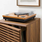 Vinyl Record Display Stand - 18.5L x 17.5W x 22H