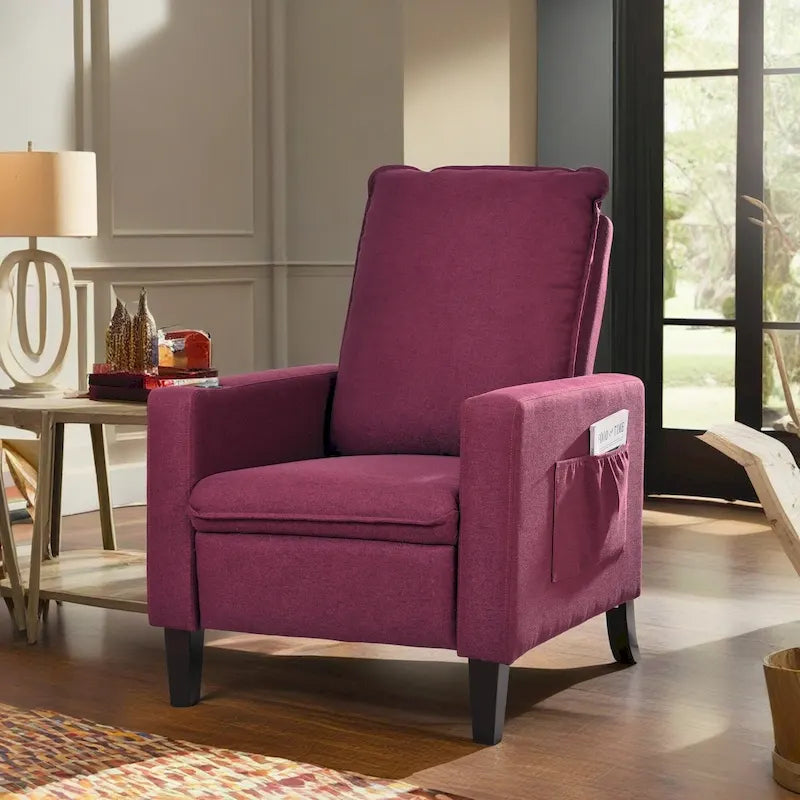Adjustable Recliner Sofa with Cup Holder and Storage Pocket