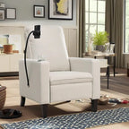 Adjustable Recliner Sofa with Cup Holder and Storage Pocket