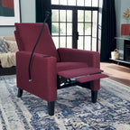 Adjustable Recliner Sofa with Cup Holder and Storage Pocket