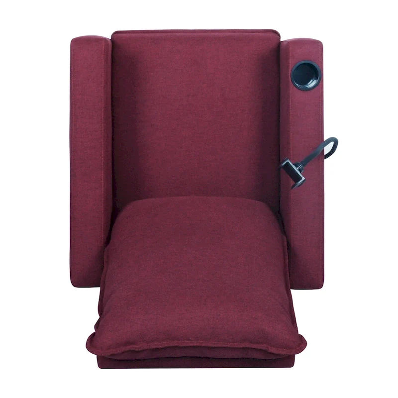 Adjustable Recliner Sofa with Cup Holder and Storage Pocket