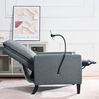 Adjustable Recliner Sofa with Cup Holder and Storage Pocket