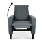 Adjustable Recliner Sofa with Cup Holder and Storage Pocket