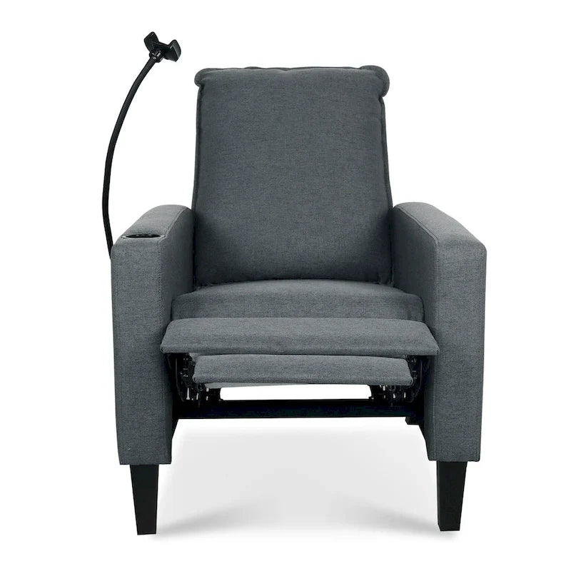 Adjustable Recliner Sofa with Cup Holder and Storage Pocket