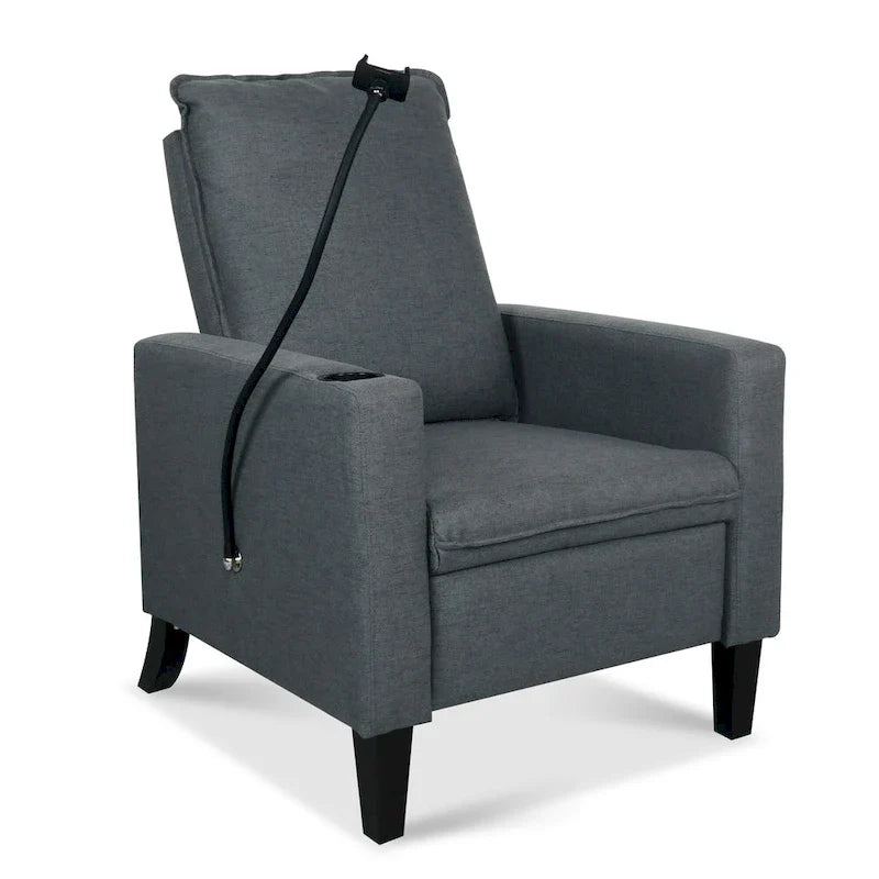 Adjustable Recliner Sofa with Cup Holder and Storage Pocket