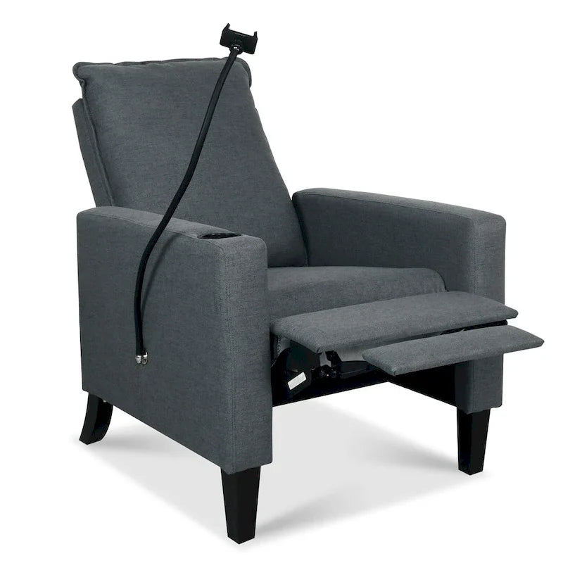 Adjustable Recliner Sofa with Cup Holder and Storage Pocket
