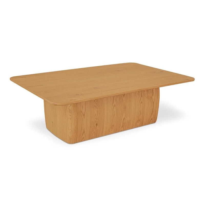 Rectangular Coffee Table with Round Corners - 55W x 36D x 17H