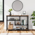 4-Tier Console Table with Storage Shelves