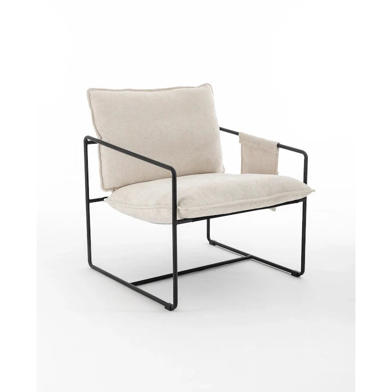 Accent Arm Chair with Metal Frame (Set of 2)