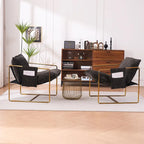 Accent Arm Chair with Metal Frame (Set of 2)