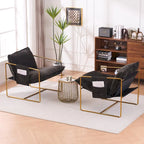 Accent Arm Chair with Metal Frame (Set of 2)