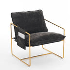 Accent Arm Chair with Metal Frame (Set of 2)