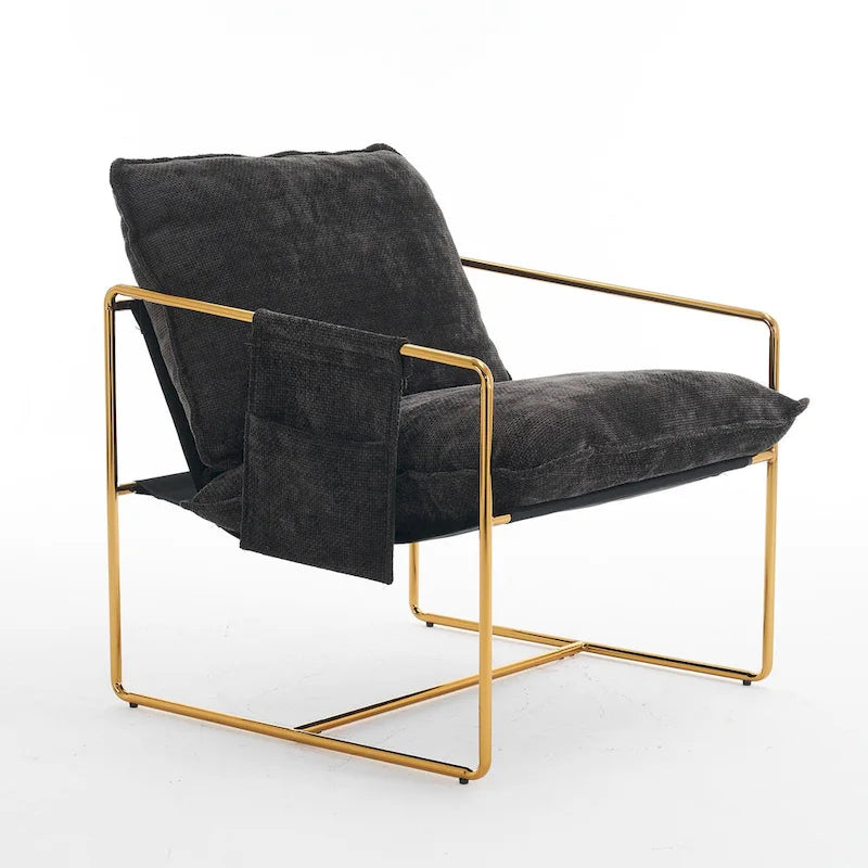 Accent Arm Chair with Metal Frame (Set of 2)