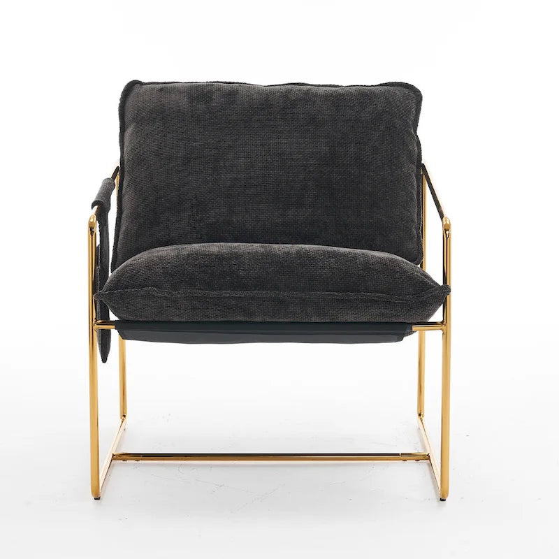 Accent Arm Chair with Metal Frame (Set of 2)