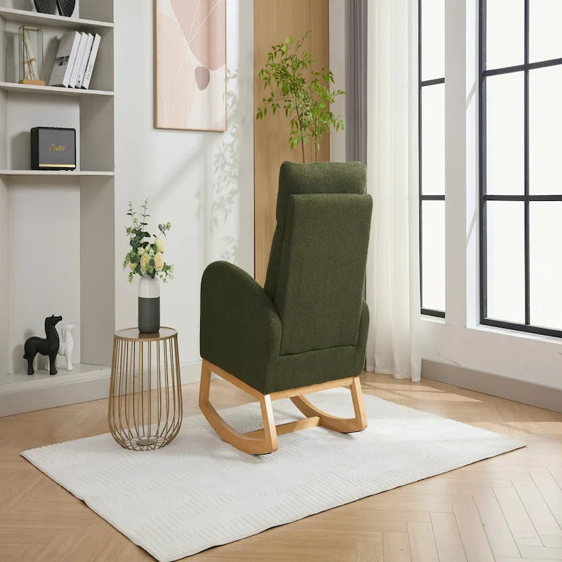 Fabric Upholstered Rocking Chair