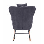 Upholstered Nursery Rocking Chair for Living Room and Bedroom