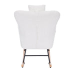 Upholstered Nursery Rocking Chair for Living Room and Bedroom