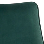 Scoop Back Accent Chair - Upholstered with Angled Walnut Finish Legs