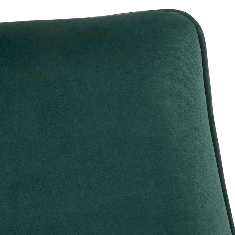 Scoop Back Accent Chair - Upholstered with Angled Walnut Finish Legs