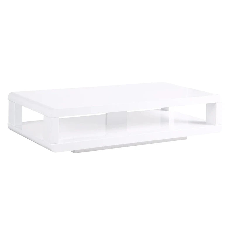 48 Modern Euro White High Gloss Coffee Table