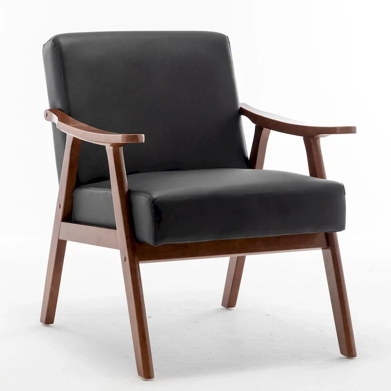 26.37 Wide Faux Leather Accent Chair
