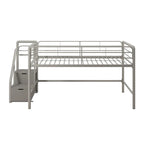 Junior Twin Loft Bed with Storage Steps