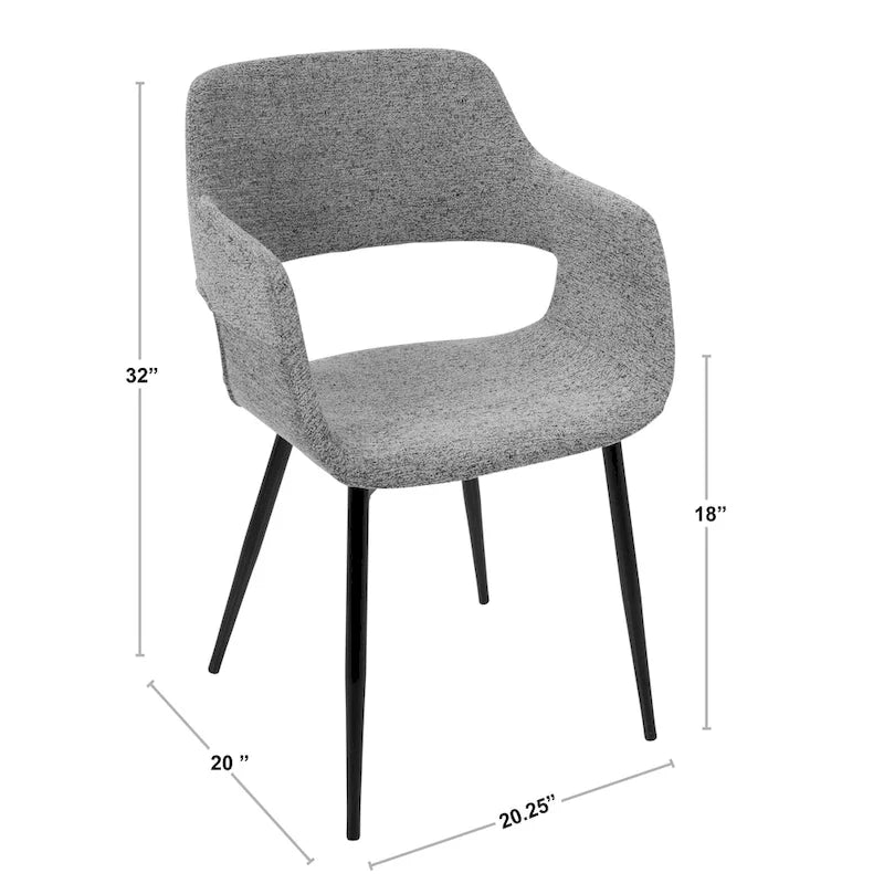 Mid-Century Modern Dining Chair, Set of 2