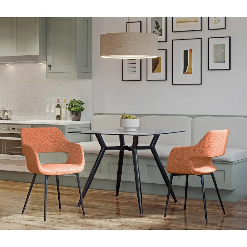 Mid-Century Modern Dining Chair, Set of 2