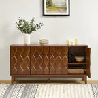 60 Mid-Century Modern Sideboard with Adjustable Shelves