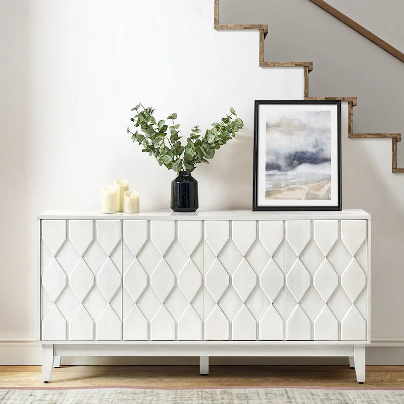 60 Mid-Century Modern Sideboard with Adjustable Shelves