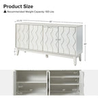 60 Mid-Century Modern Sideboard with Adjustable Shelves