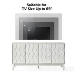 60 Mid-Century Modern Sideboard with Adjustable Shelves