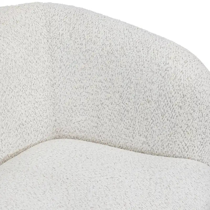 Charcoal Grey / Black / Off-White Boucle Accent Chair, Tuxedo Style, Curved Arms, Single Seat