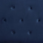 Wingback Tufted Upholstered Bed with Nailhead Trim