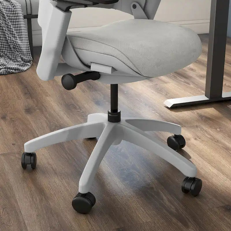 Ergonomic Height Adjustable Office Desk Chair – Grey Fabric