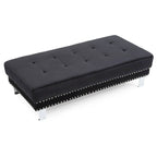 Oversized Velvet Ottoman