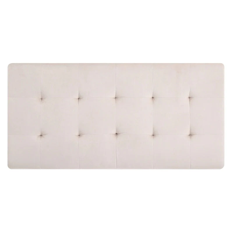 Oversized Velvet Ottoman