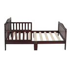 Wooden Toddler Bed with Guardrails