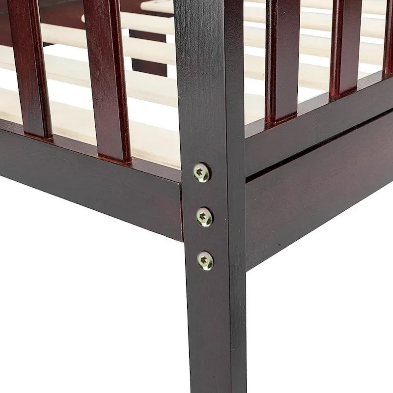 Wooden Toddler Bed with Guardrails