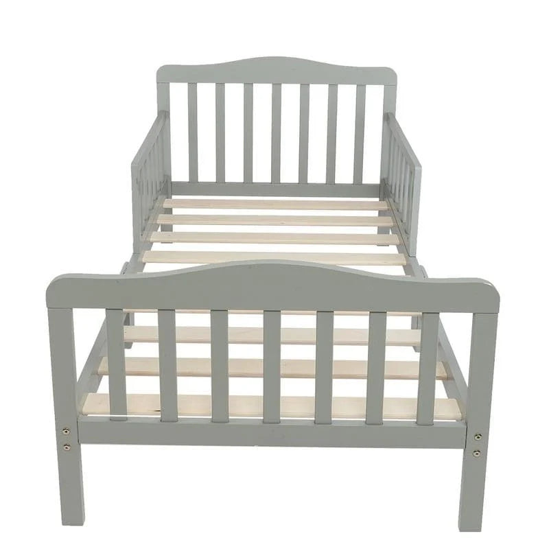 Wooden Toddler Bed with Guardrails