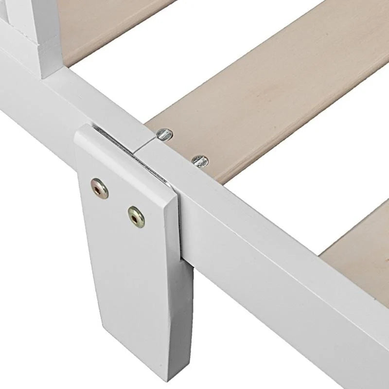Wooden Toddler Bed with Guardrails