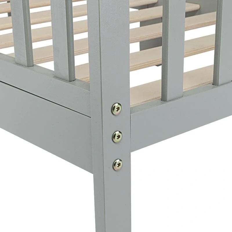 Wooden Toddler Bed with Guardrails