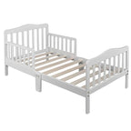 Wooden Toddler Bed with Guardrails