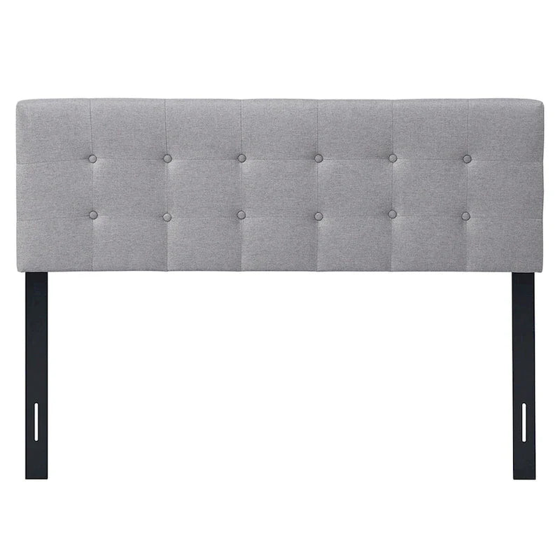 Full/Queen Size Linen Fabric Upholstered Button-Tufted Headboard